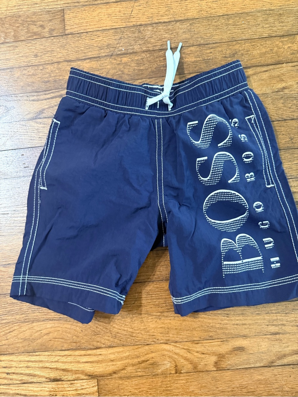 Hugo Boss Navy Swim Shorts for Kids